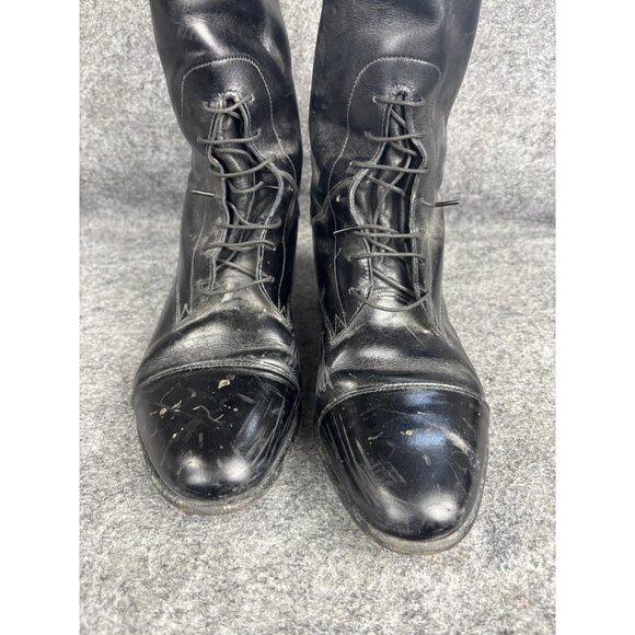 Vintage Konigs Tall Riding Boots Mens Size‎ 5 Leather Dressage Made Germany 80s